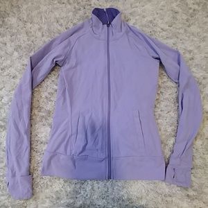 Purple workout zip up
